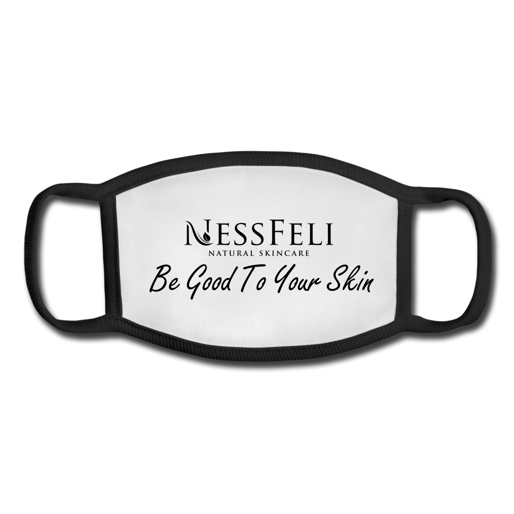 Youth Face Mask - white/black